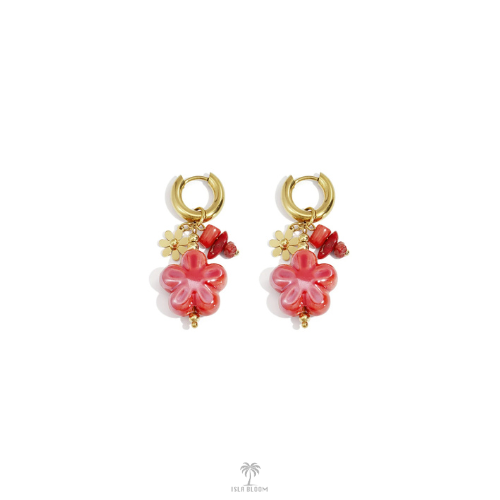 Coral Bloom | Drop Earrings