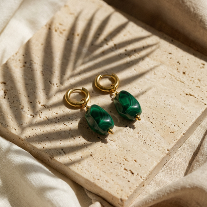 Palm Jade l Solara Drop Earrings