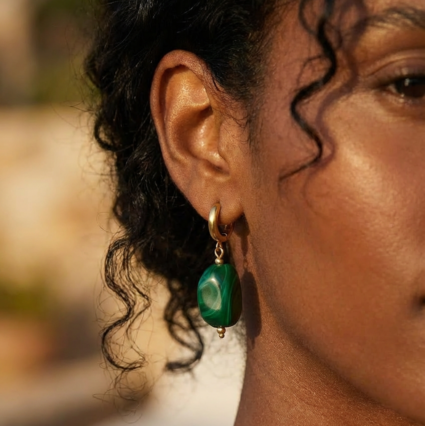 Palm Jade l Solara Drop Earrings